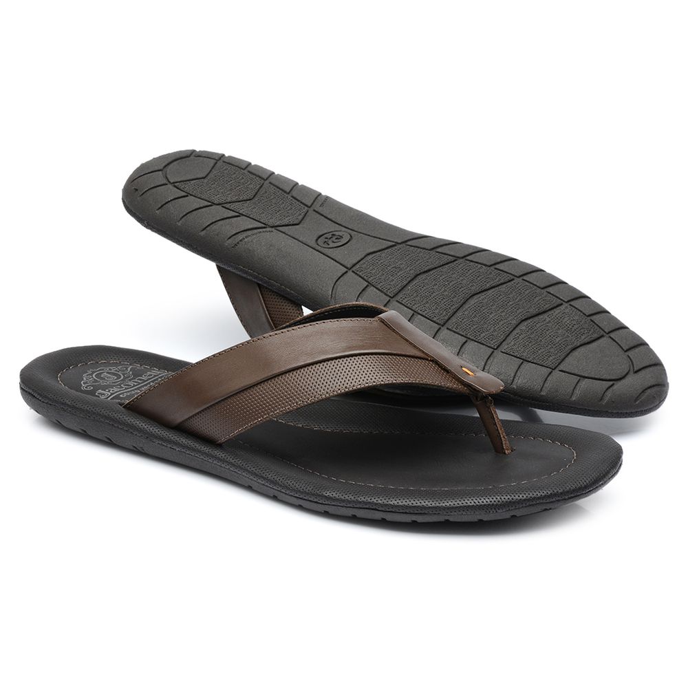Sandália Masculina em Couro Café 1727