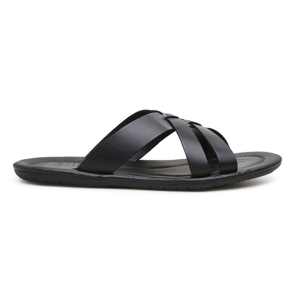Sandália Masculina Preta 1747 Tamanho Especial