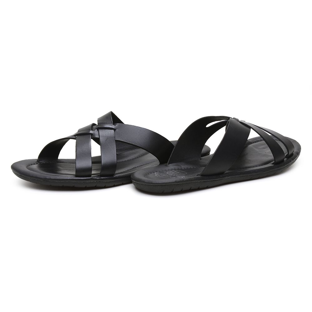 Sandália Masculina Preta 1747 Tamanho Especial