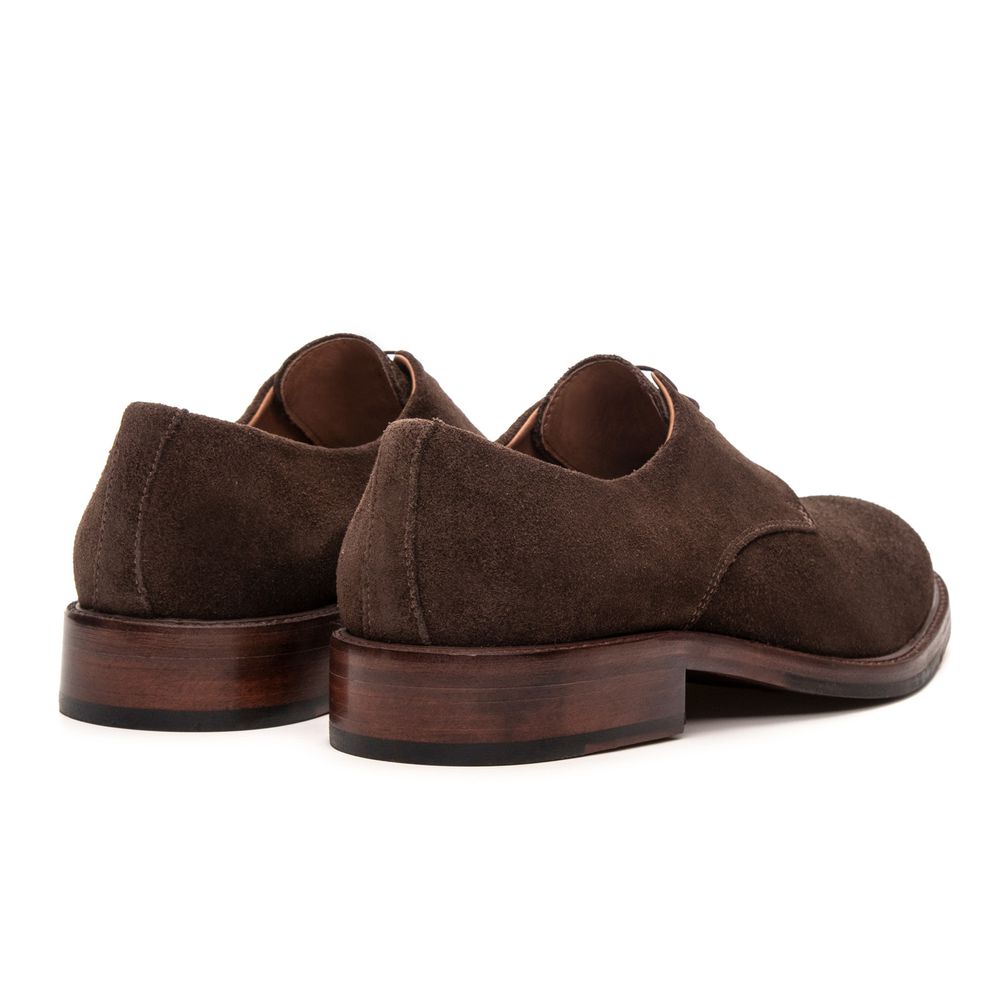 Sapato Social Derby Manzoni Camurça Café