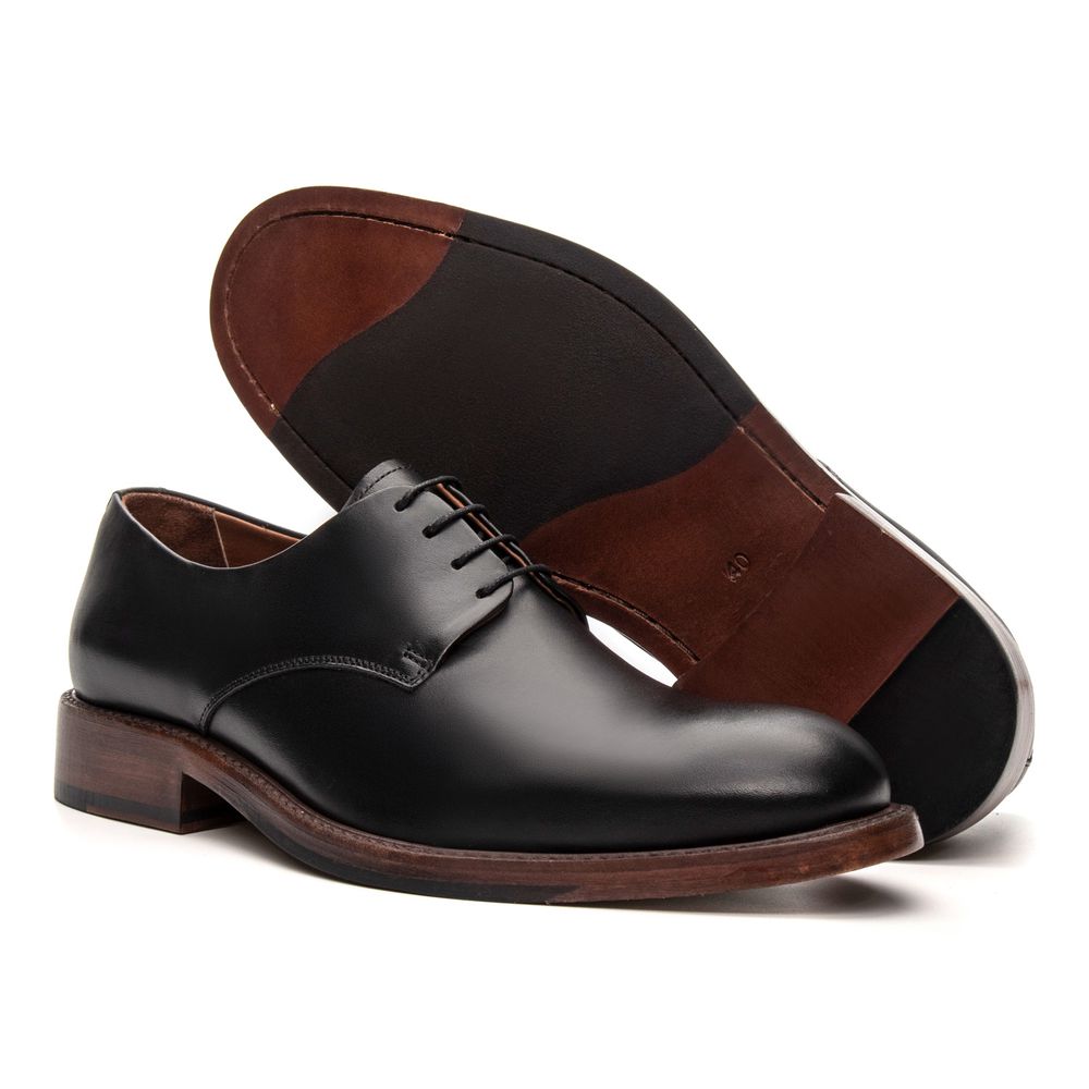 Sapato Social Derby Manzoni Preto