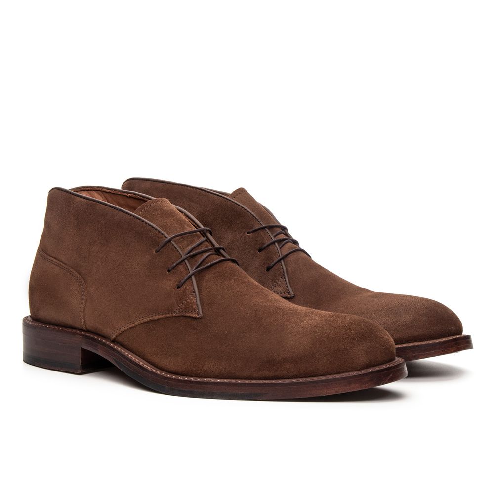 Bota Casual Trastevere Camurça Chocolate