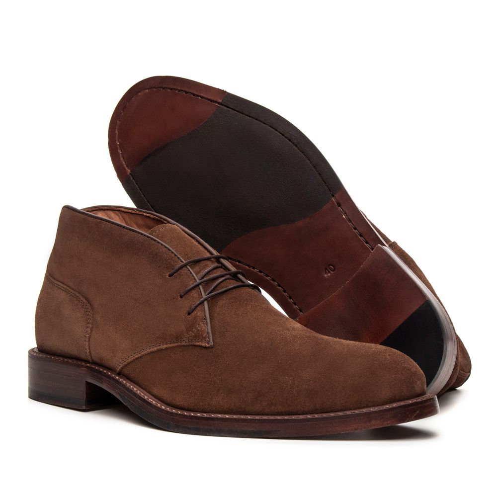 Bota Casual Trastevere Camurça Chocolate
