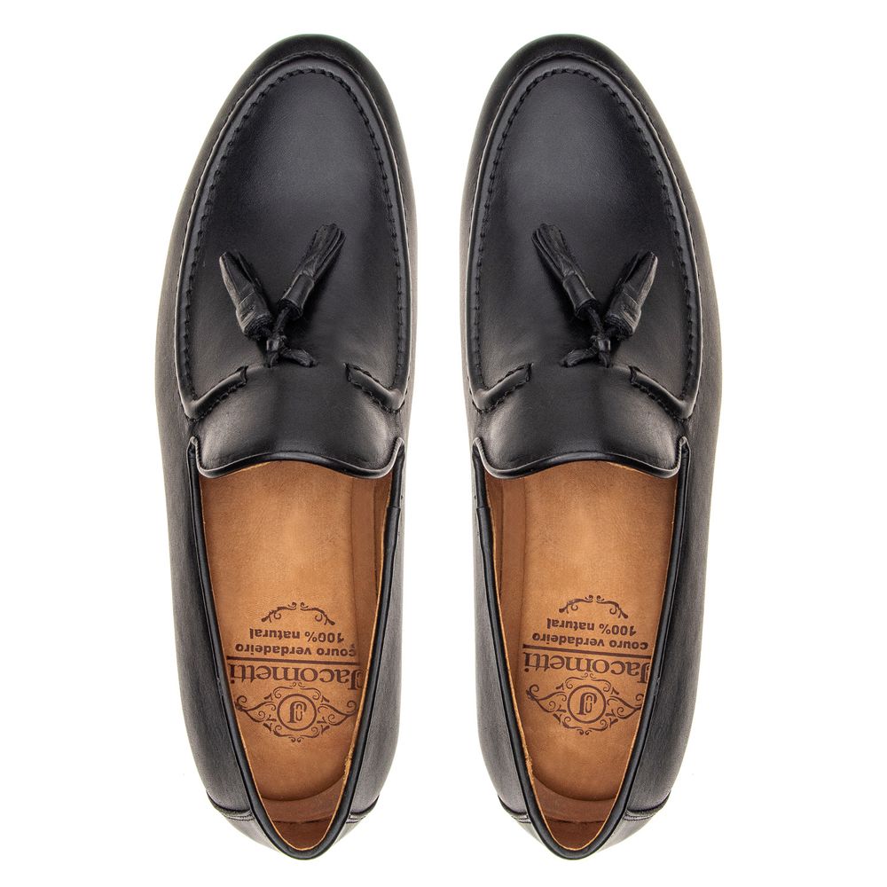 Mocassim Loafer Tassel Napoli Preto
