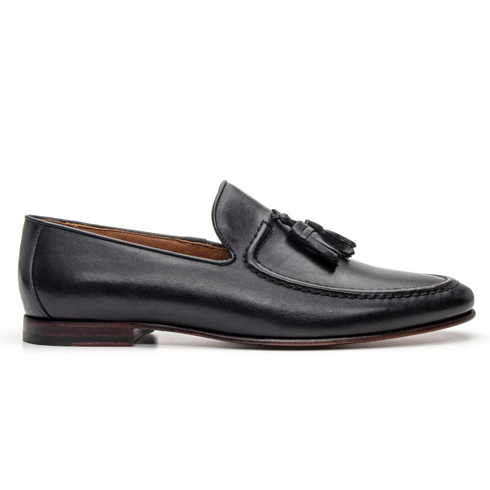 Mocassim Loafer Tassel Napoli Preto