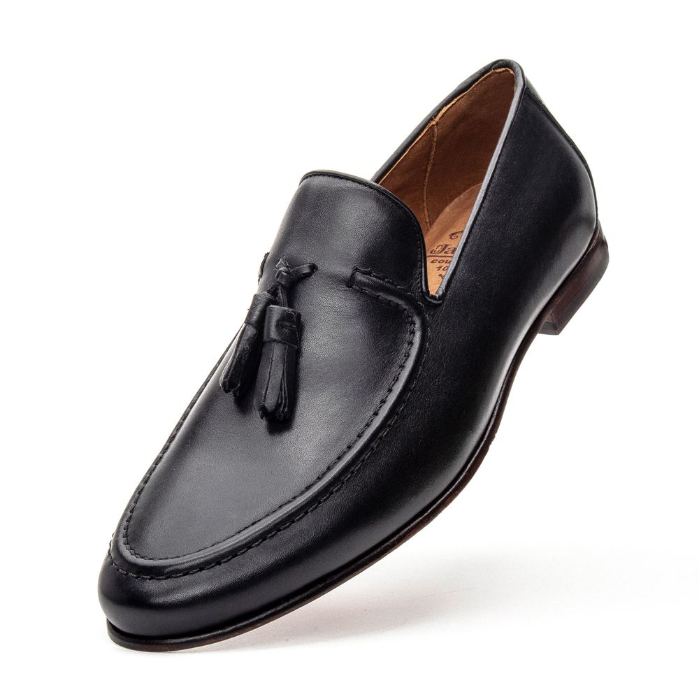 Mocassim Loafer Tassel Napoli Preto