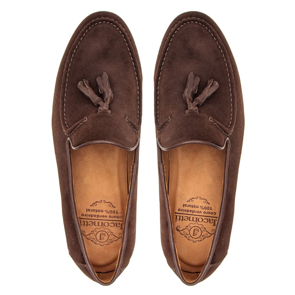 Mocassim Loafer Tassel Napoli Camurça Café