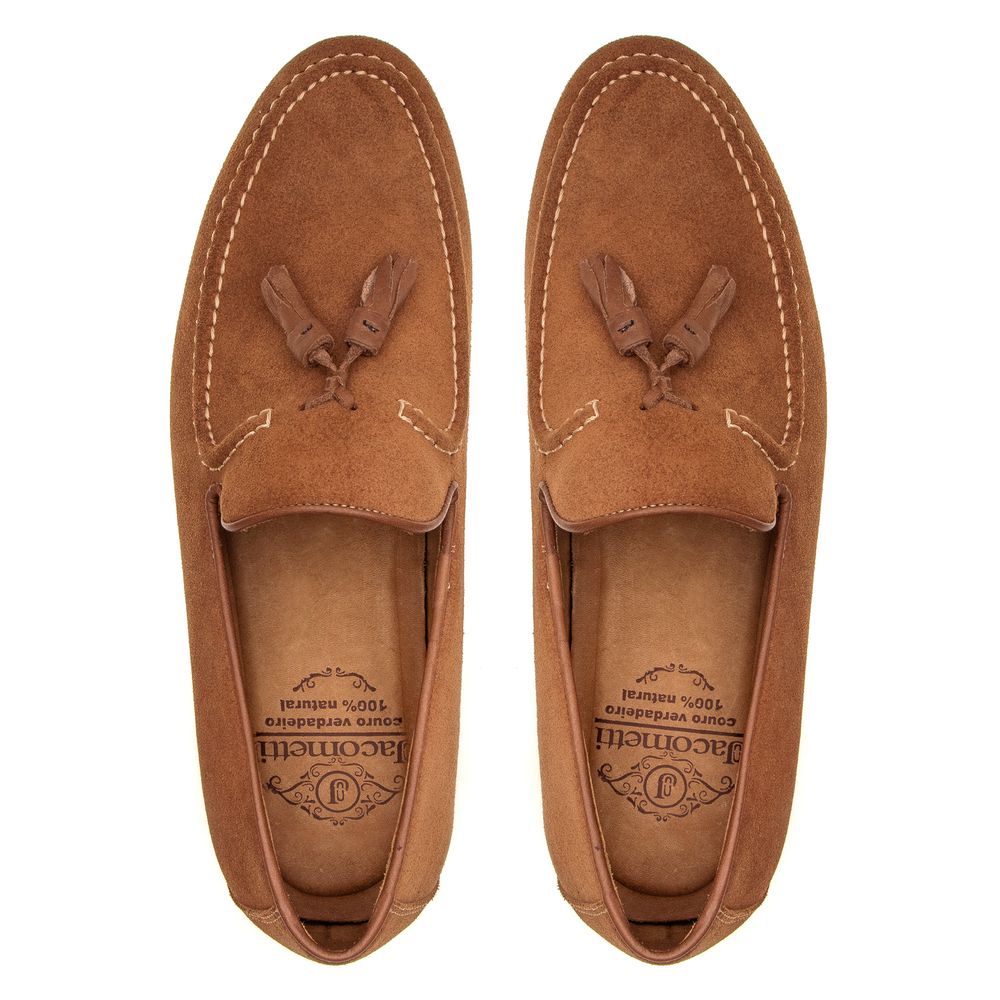 Mocassim Loafer Tassel Napoli Camurça Whisky