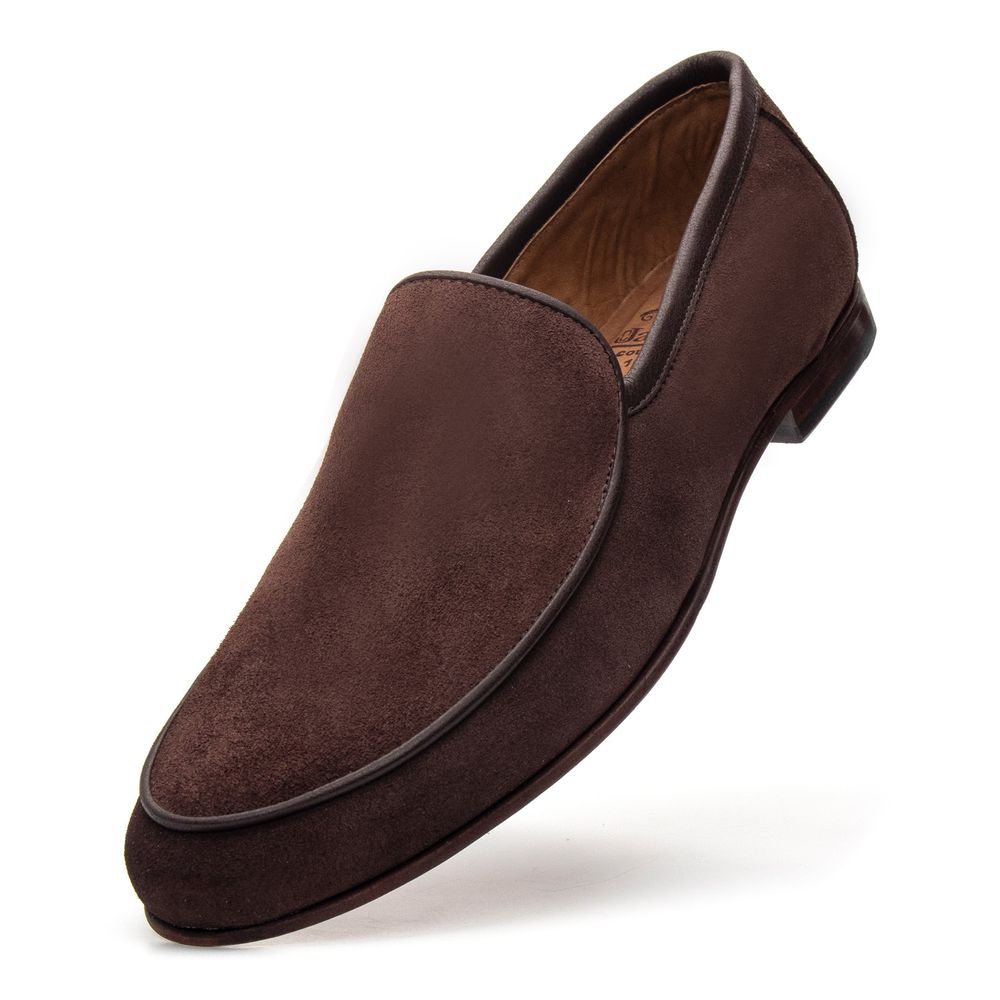 Mocassim Loafer Portofino Camurça Café