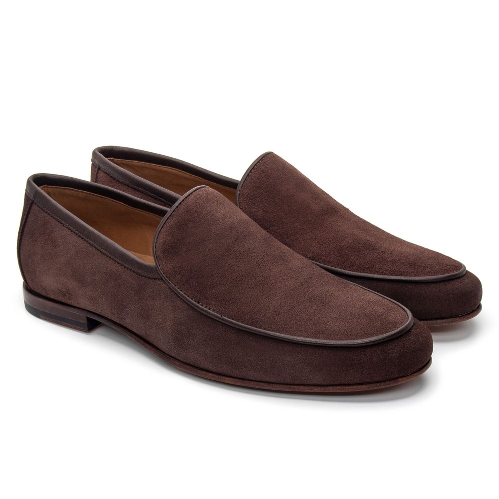Mocassim Loafer Portofino Camurça Café