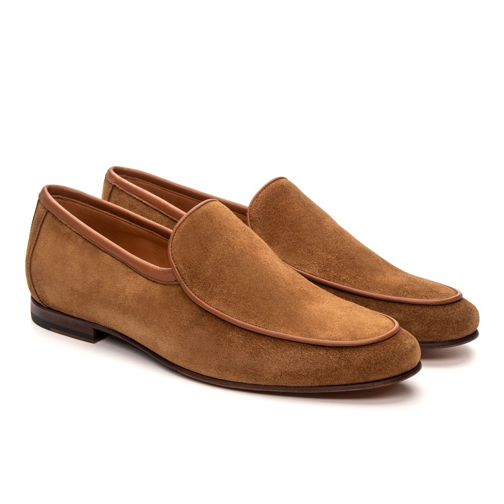 Mocassim Loafer Portofino Camurça Conhaque