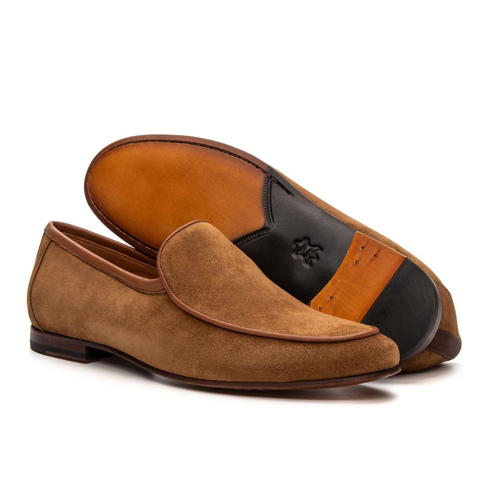 Mocassim Loafer Portofino Camurça Conhaque