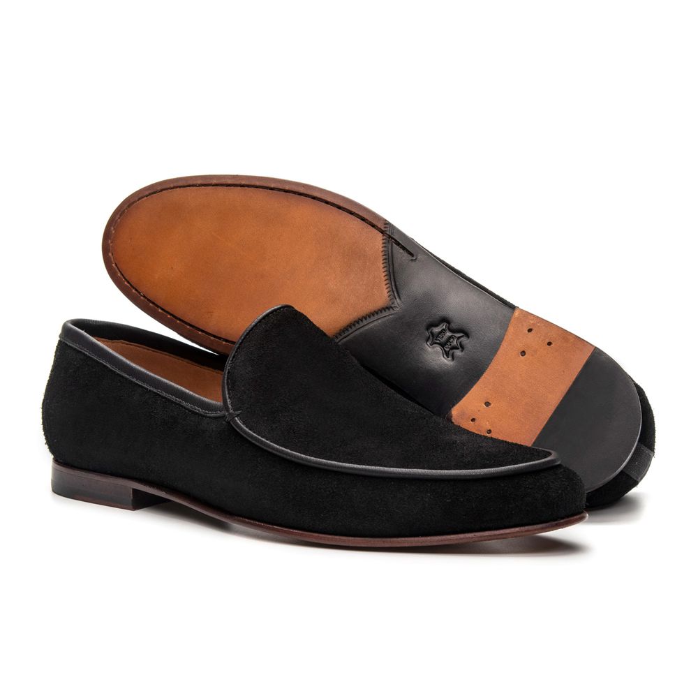 Mocassim Loafer Portofino Camurça Preto