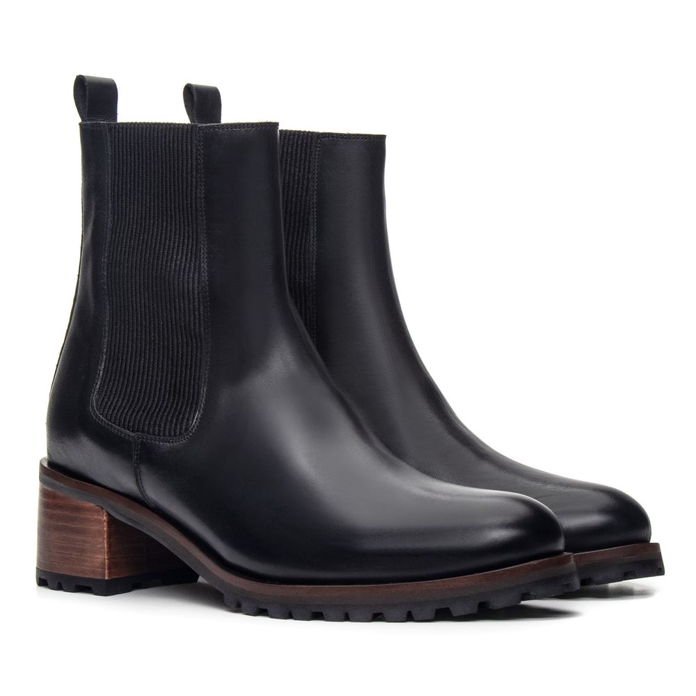 Bota Chelsea Feminina Spezia Preta