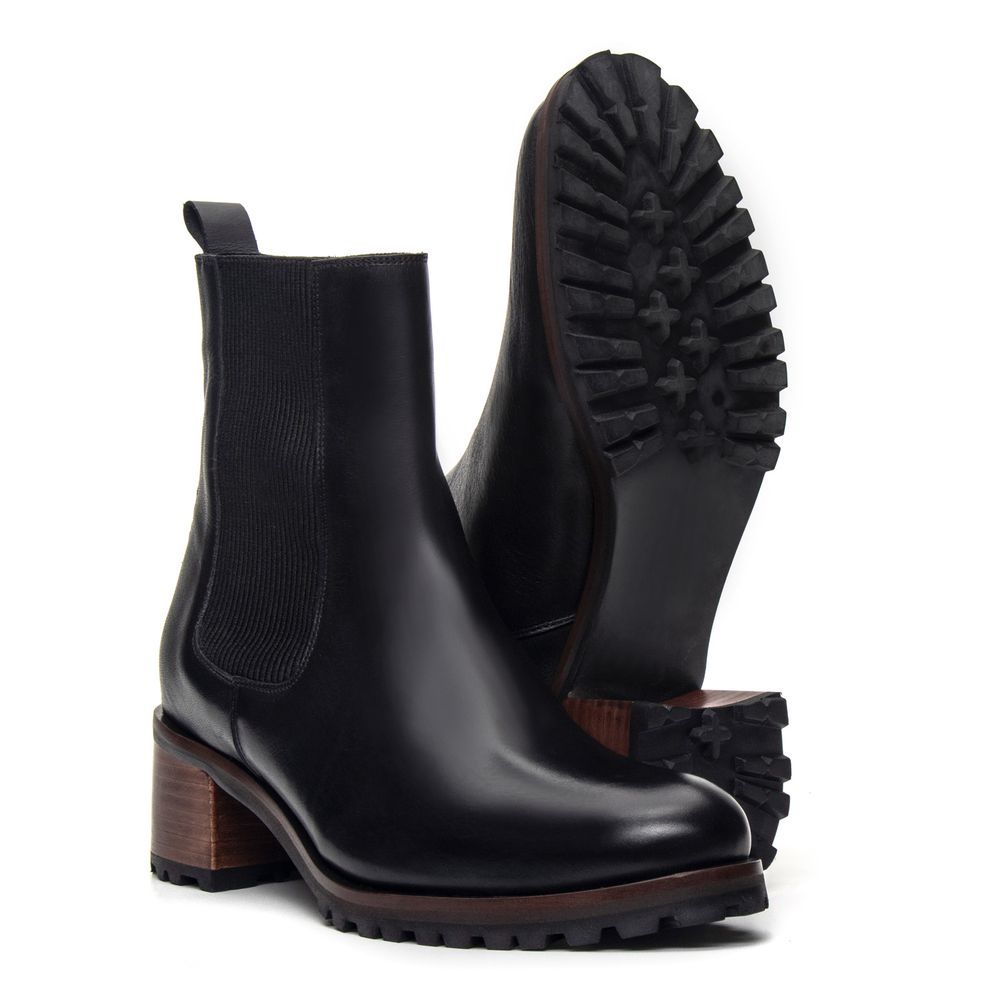 Bota Chelsea Feminina Spezia Preta