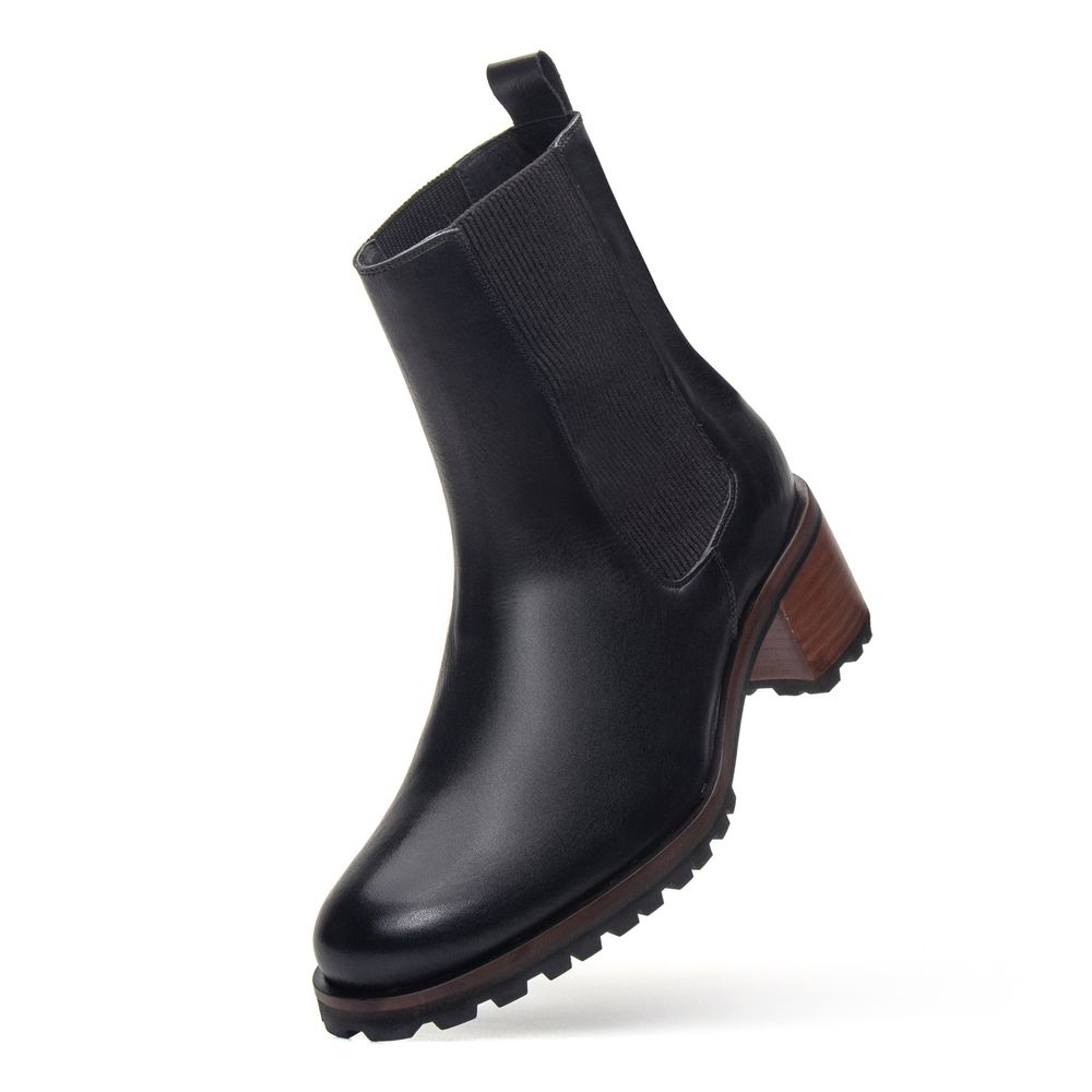 Bota Chelsea Feminina Spezia Preta