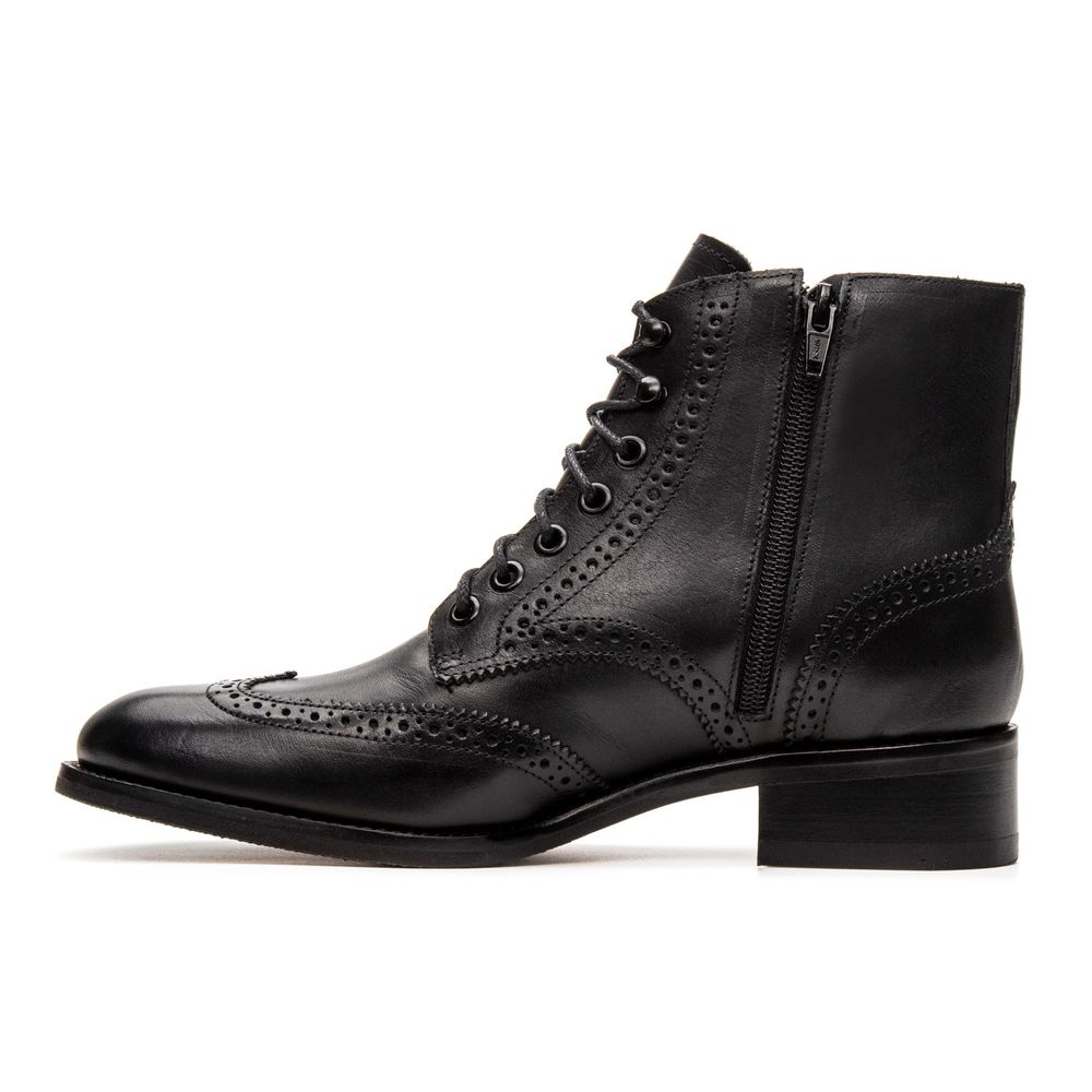 Coturno Feminino Padova Preto Solado Top Rubber