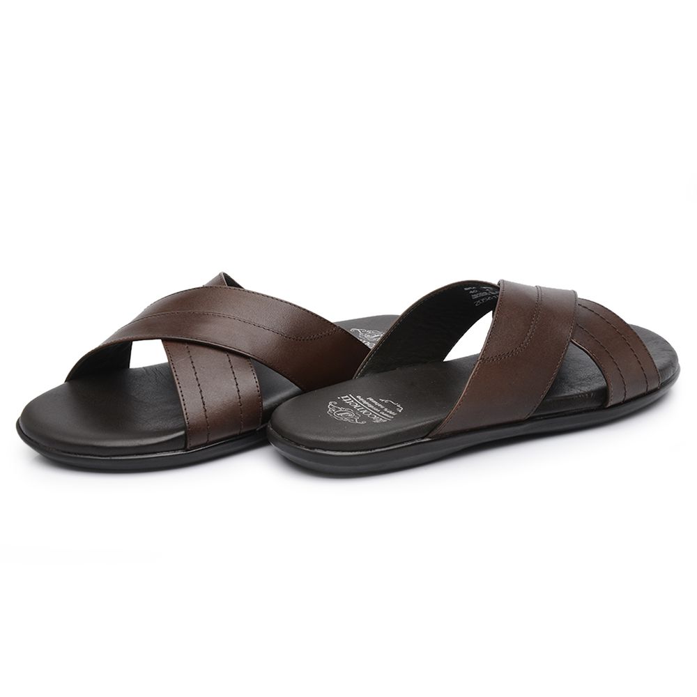 Sandália Masculina em Couro Café 3210
