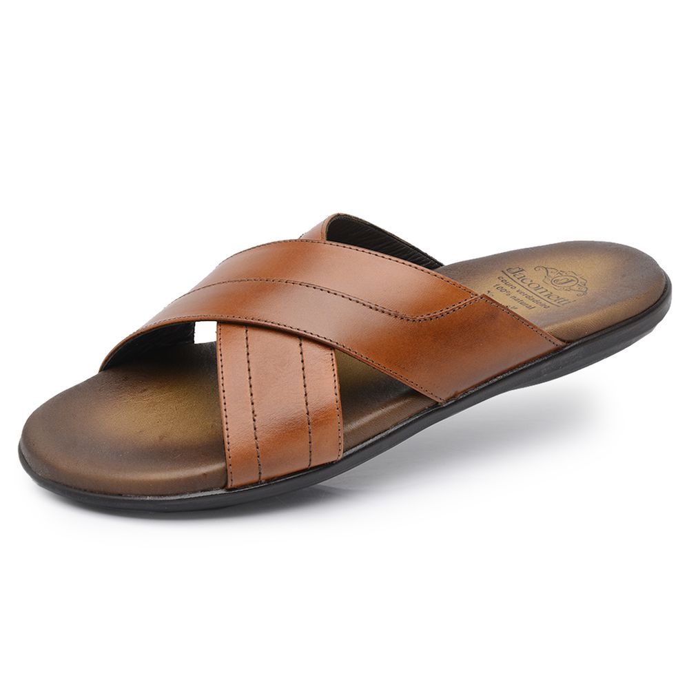 Sandália Masculina em Couro Havana 3210