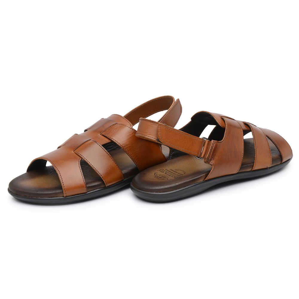 Sandália Masculina em Couro Havana 3233