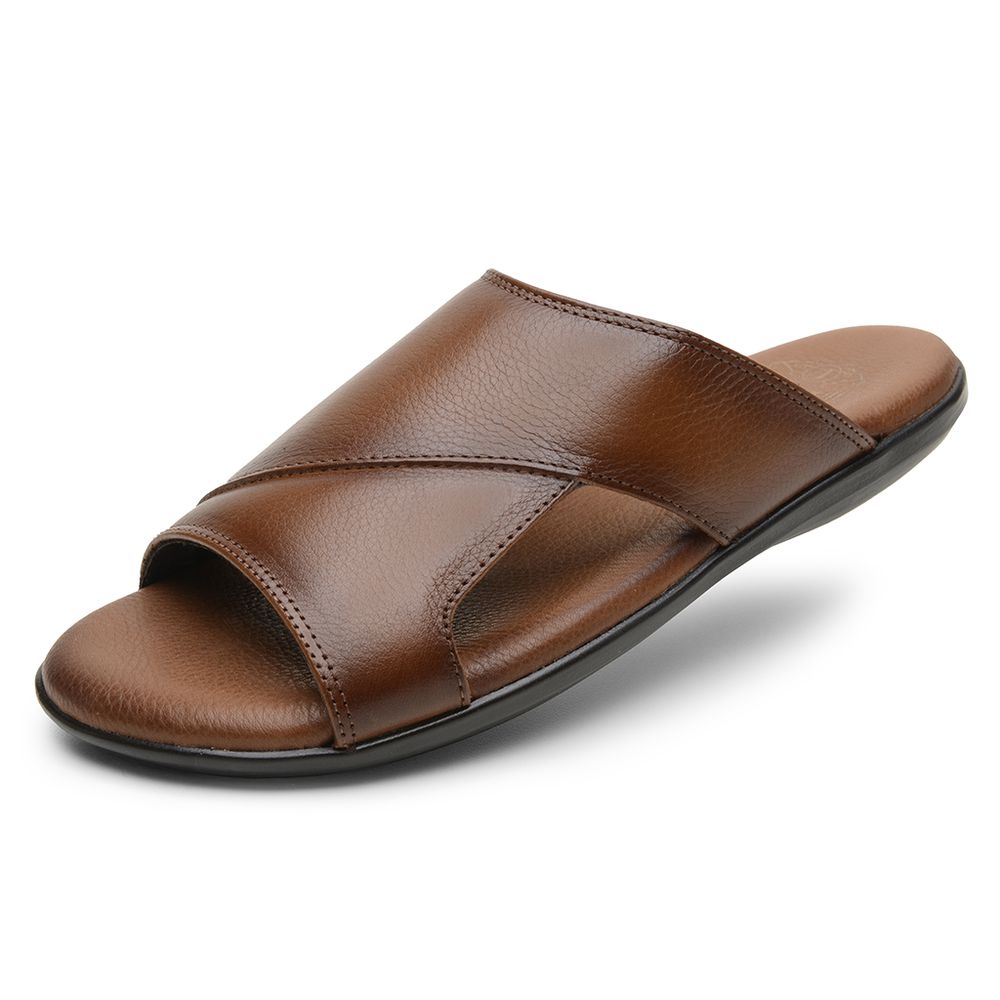 Sandália Masculina em Couro Bronze 3247
