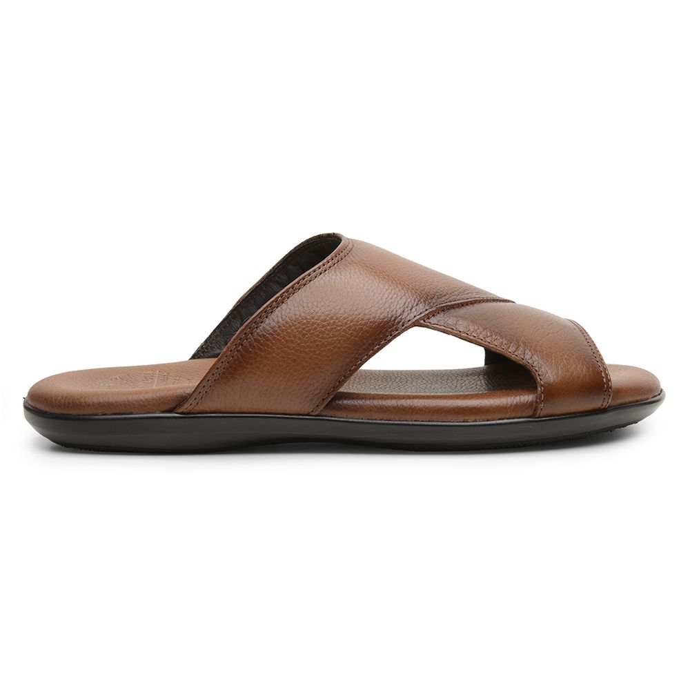 Sandália Masculina em Couro Bronze 3247