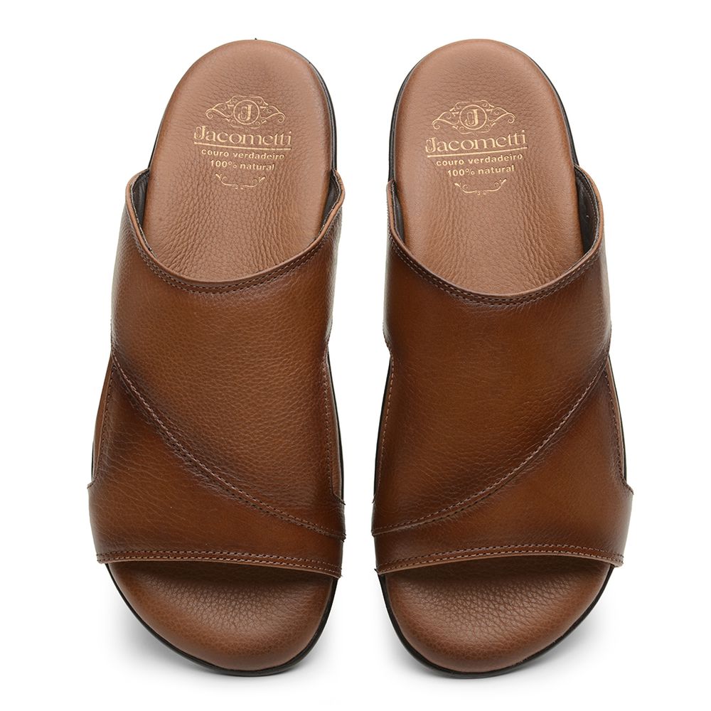 Sandália Masculina em Couro Bronze 3247