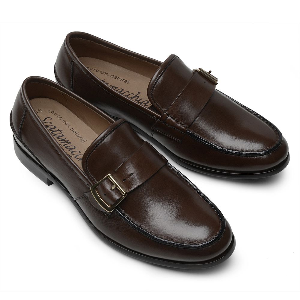 Mocassim Argentino Café Com Fivela 4301