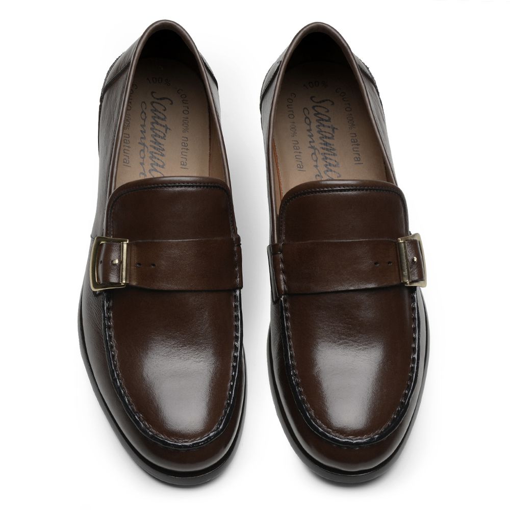 Mocassim Argentino Café Com Fivela 4301