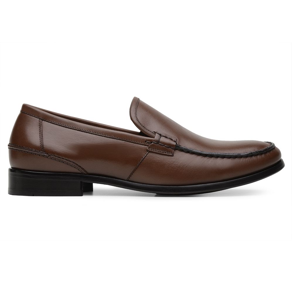 Mocassim Argentino Masculino de Couro Havana 4303