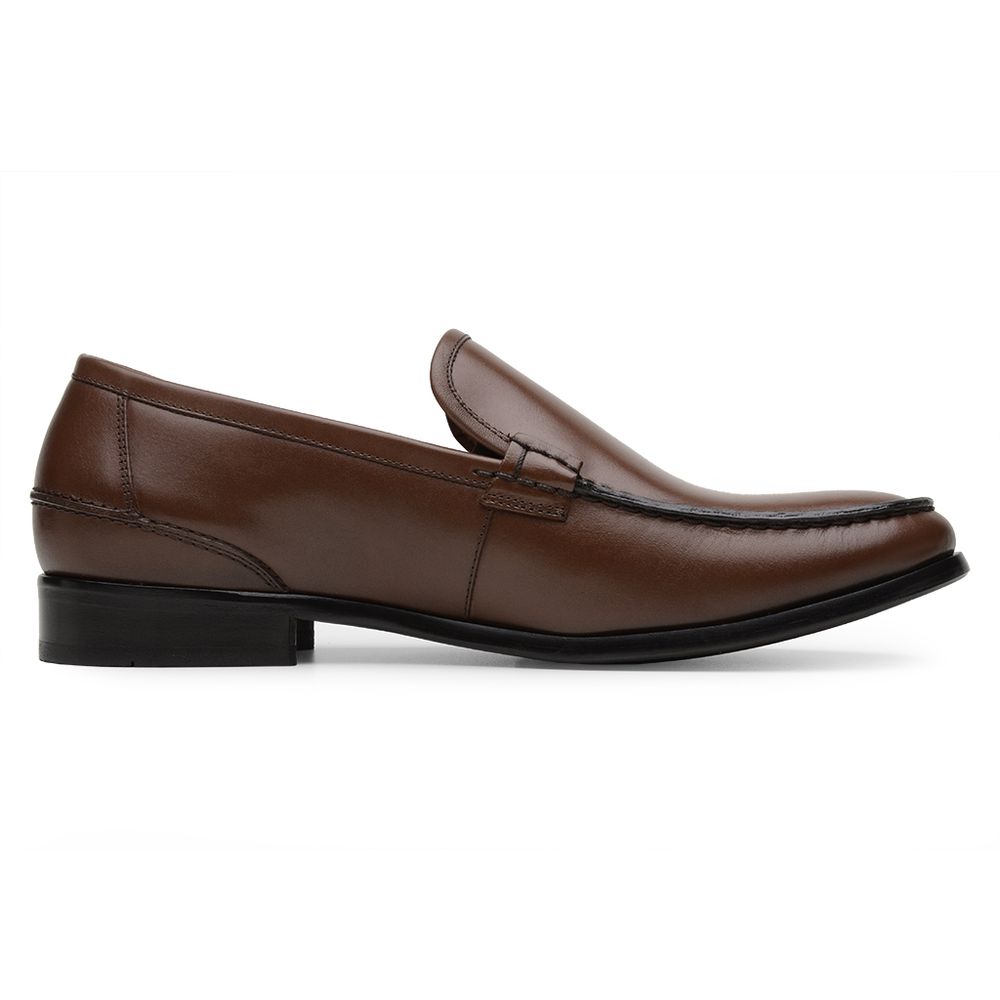 Mocassim Argentino Masculino de Couro Havana 4303