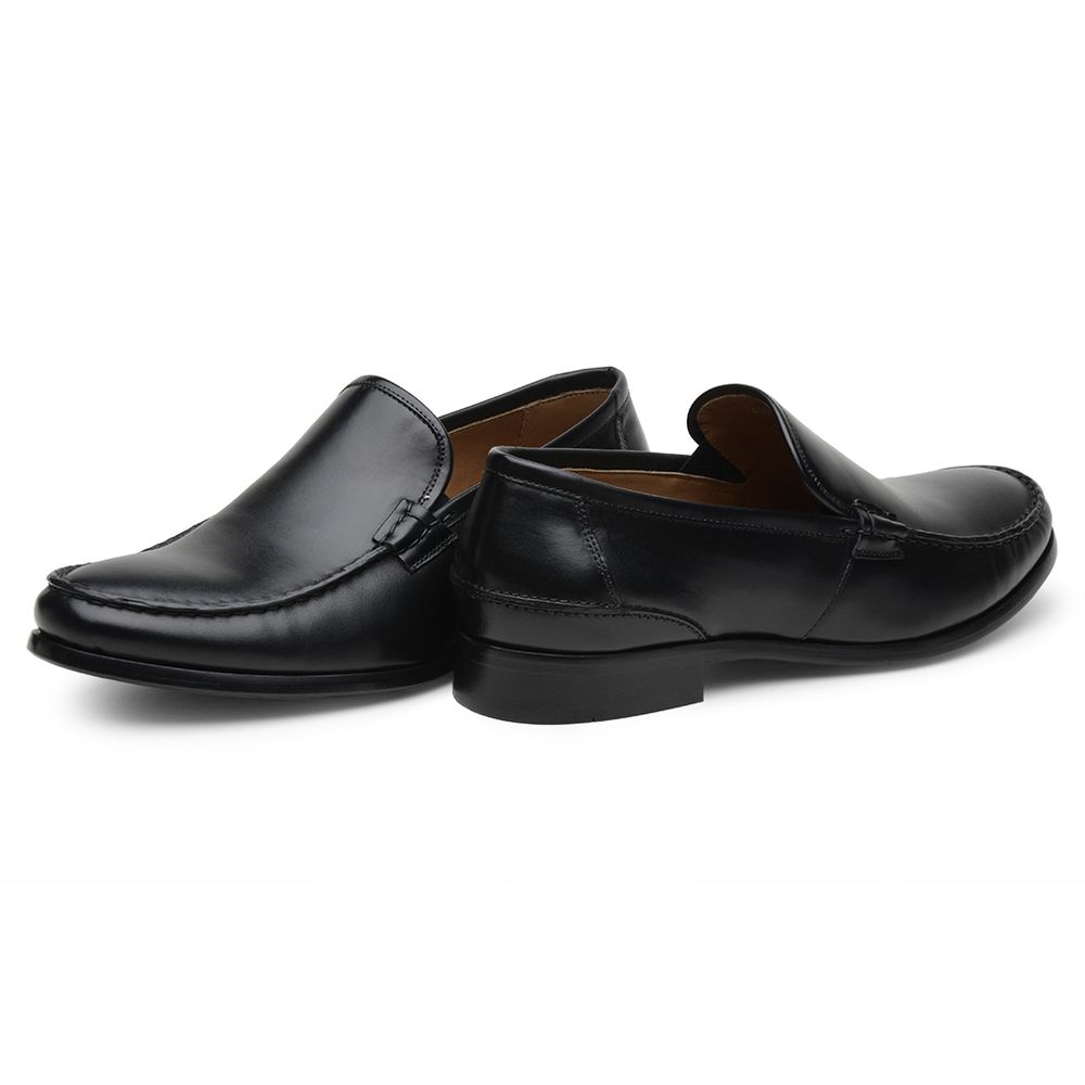 Mocassim Argentino Masculino de Couro Preto 4303