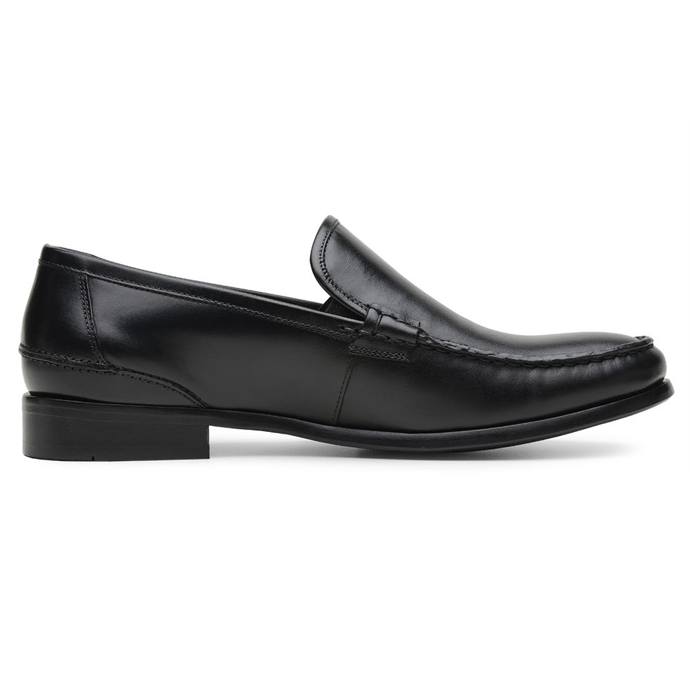 Mocassim Argentino Masculino de Couro Preto 4303