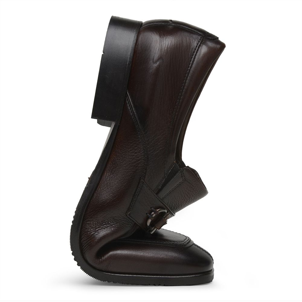 Sapato Scatamacchia Masculino de Couro Café 7100