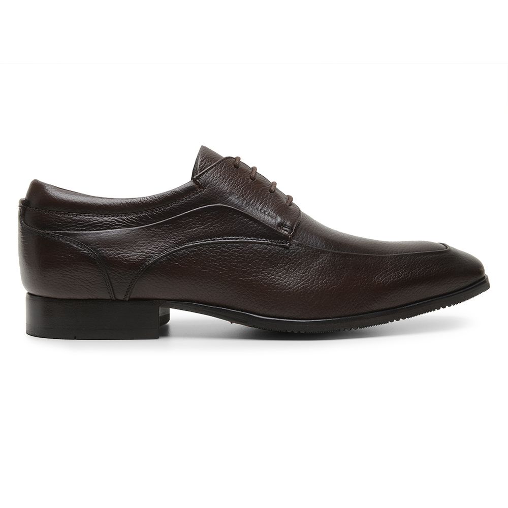 Sapato Scatamacchia Masculino de Couro Café 7102