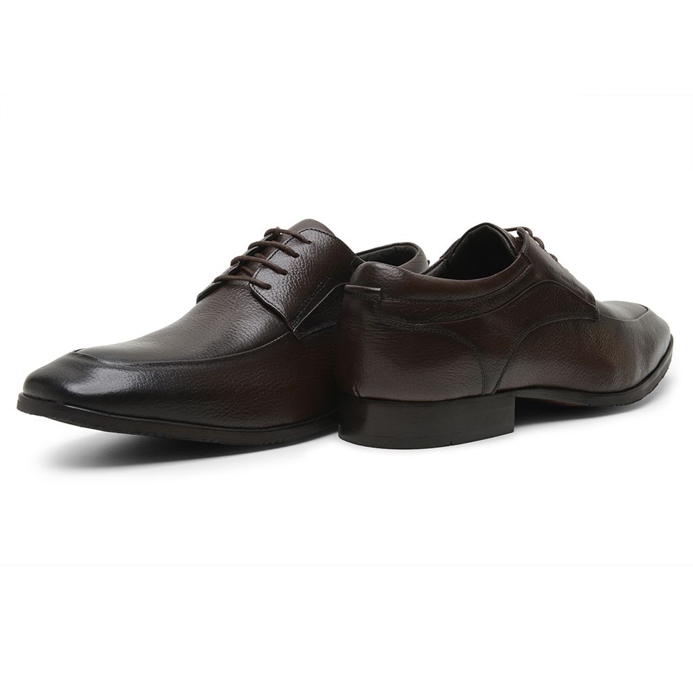 Sapato Scatamacchia Masculino de Couro Café 7102