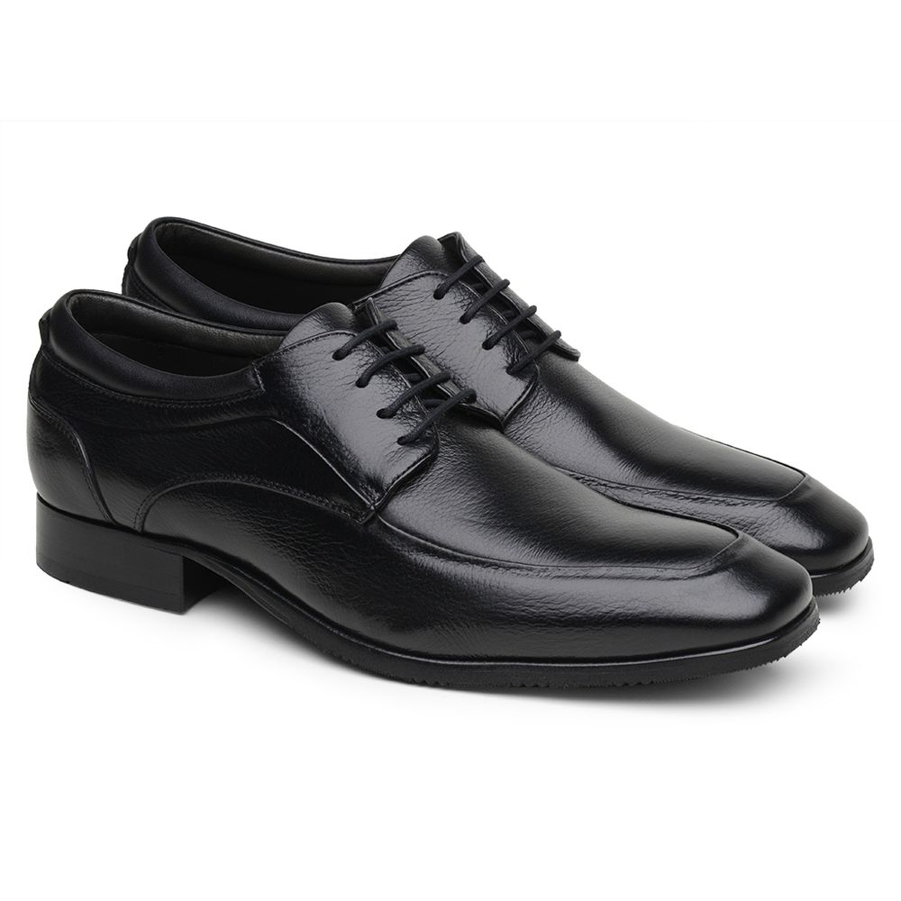Sapato Scatamacchia Masculino de Couro Preto 7102