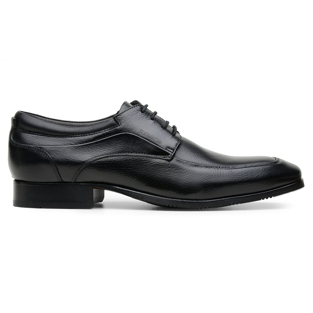 Sapato Scatamacchia Masculino de Couro Preto 7102