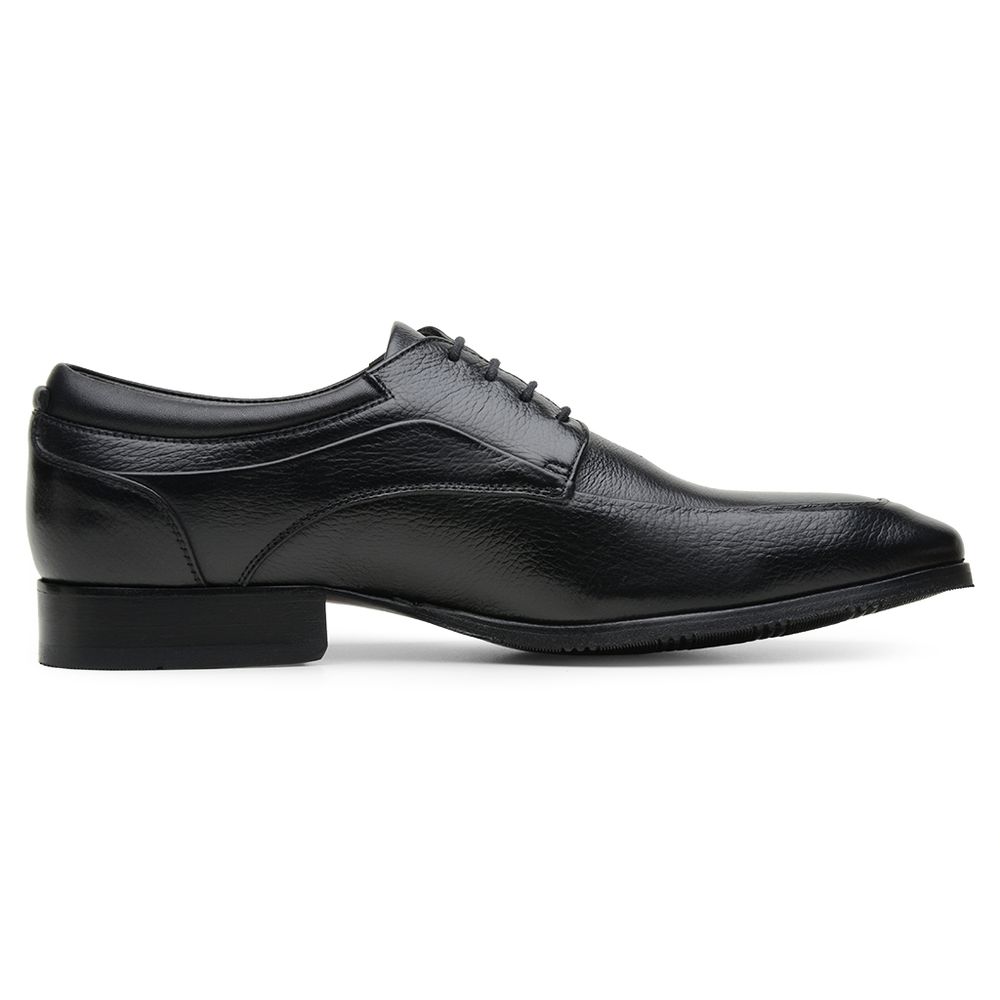 Sapato Scatamacchia Masculino de Couro Preto 7102