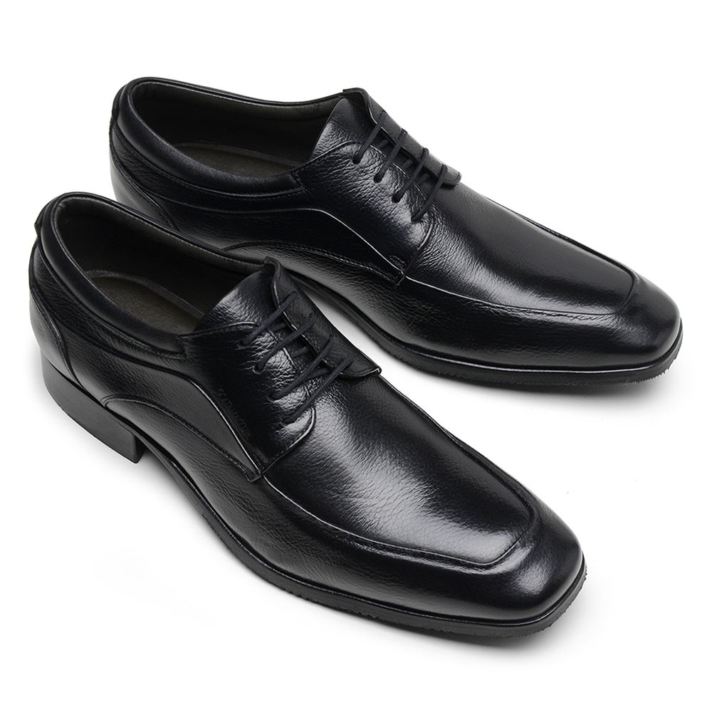 Sapato Scatamacchia Masculino de Couro Preto 7102