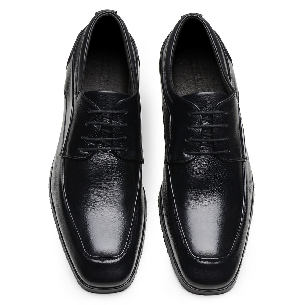 Sapato Scatamacchia Masculino de Couro Preto 7102