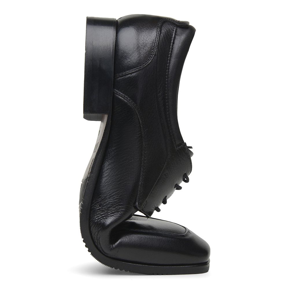 Sapato Scatamacchia Masculino de Couro Preto 7102