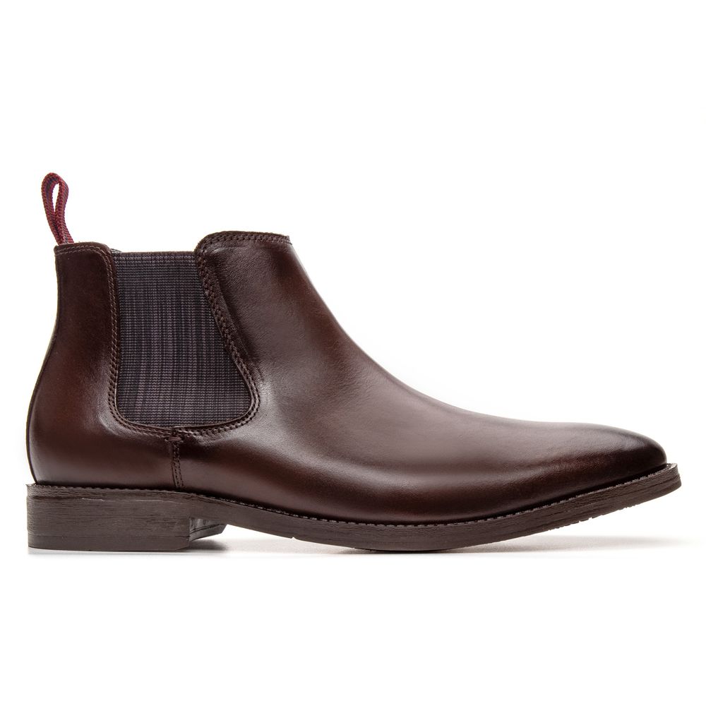 Bota Chelsea Masculina Café 4317