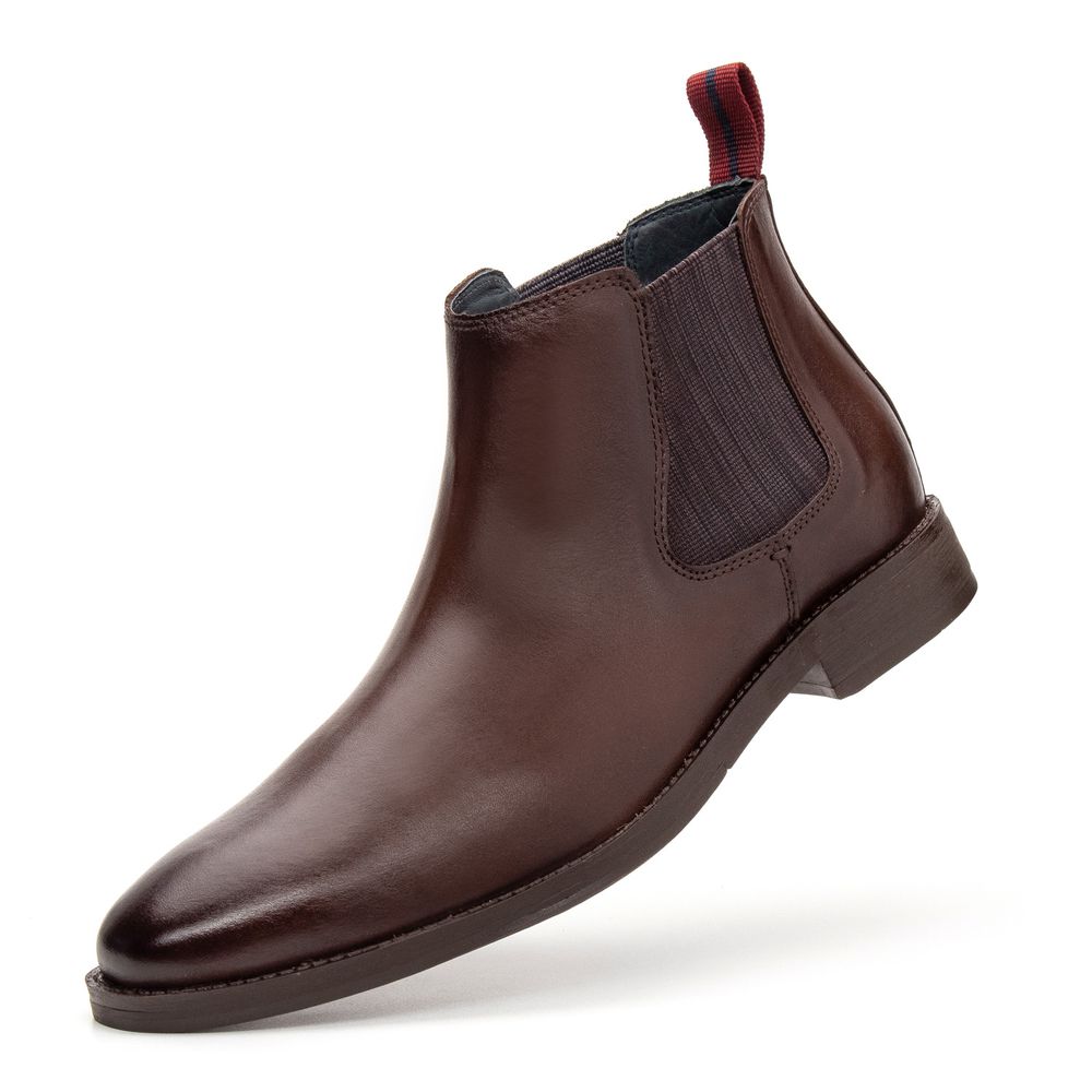 Bota Chelsea Masculina Café 4317
