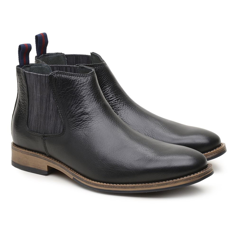 Bota Chelsea Masculina Preta 4317