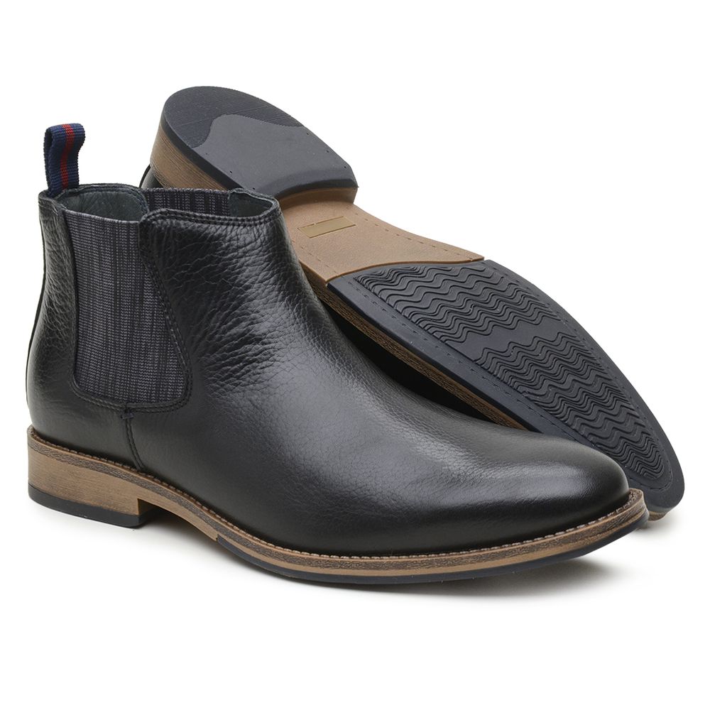 Bota Chelsea Masculina Preta 4317