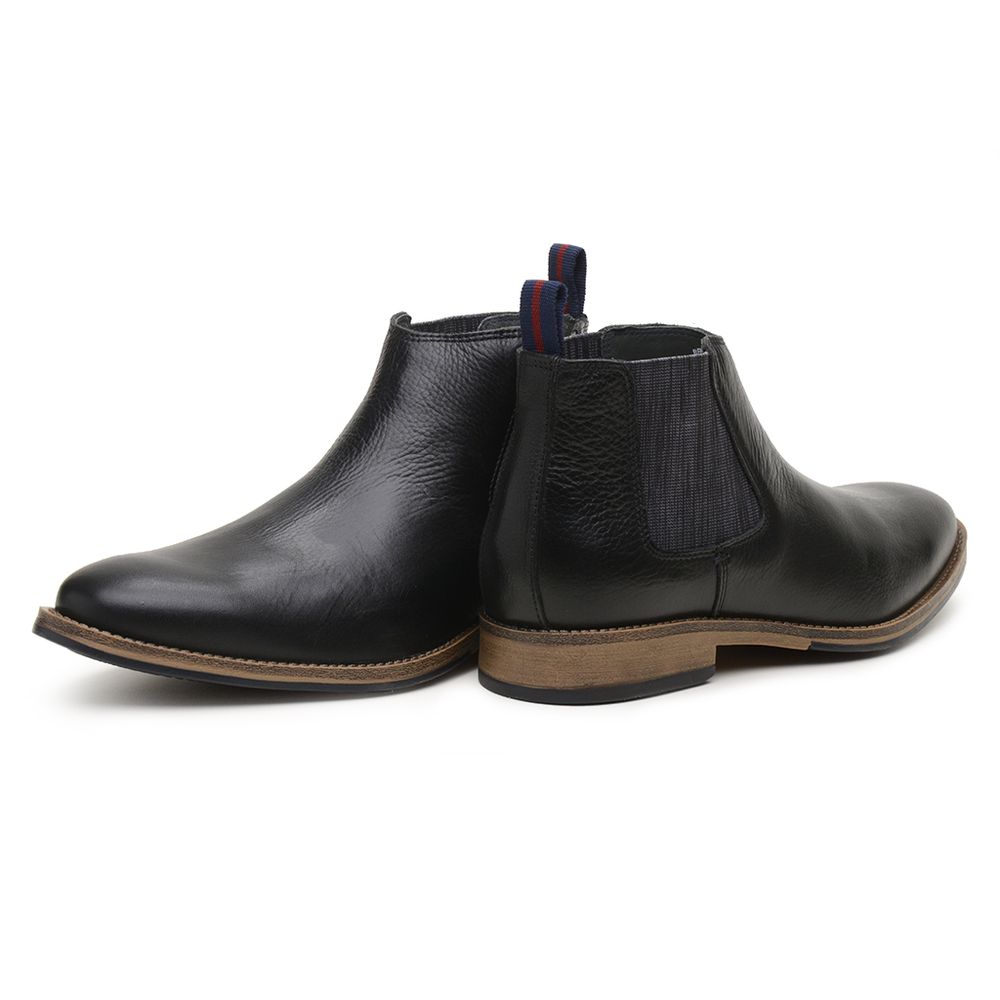 Bota Chelsea Masculina Preta 4317