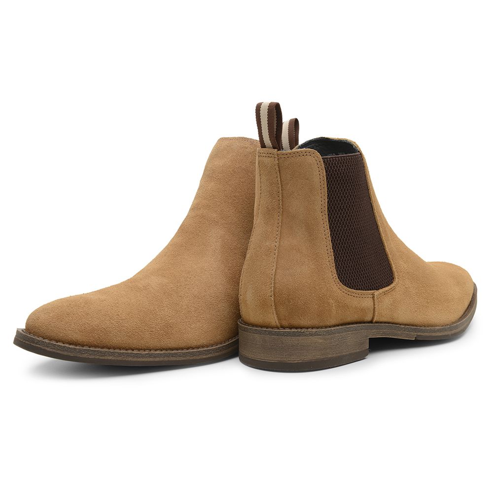 Bota Masculina Chelsea Suede Havana 4373