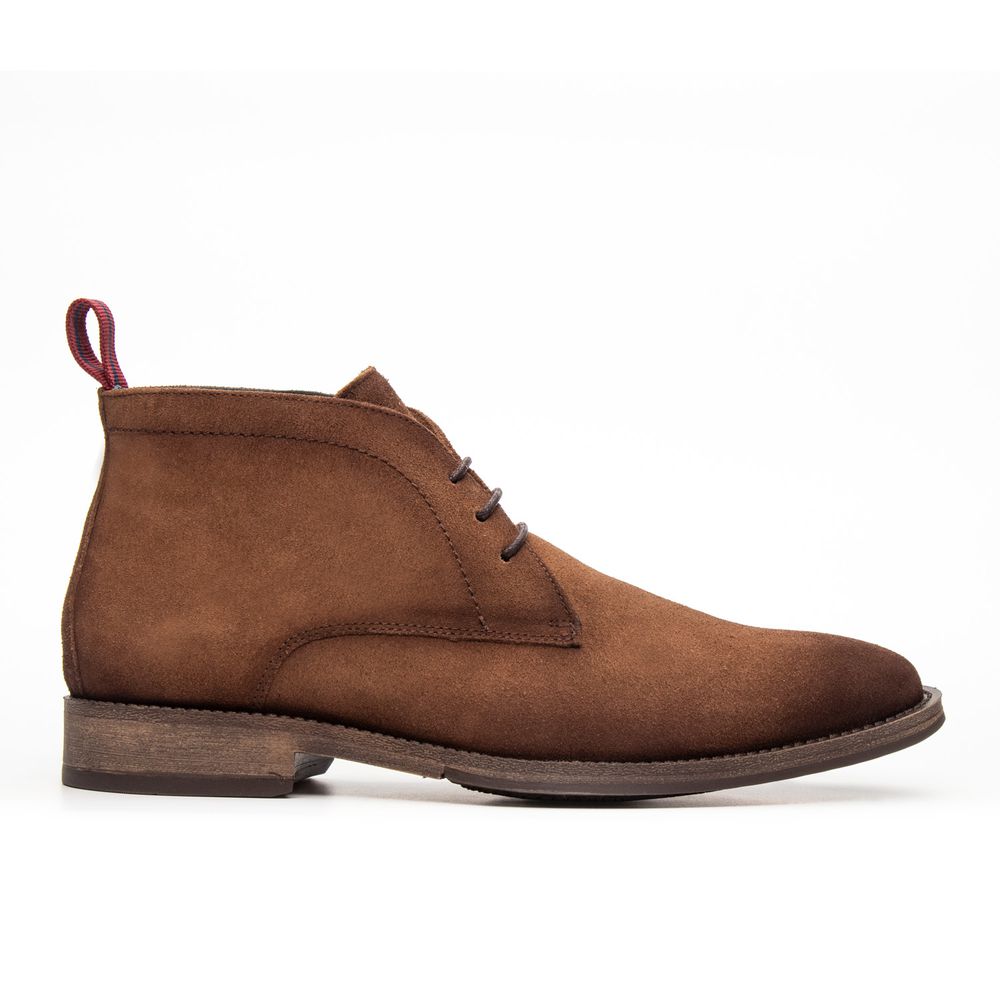 Bota Casual Bormio Couro Suede Capuccino