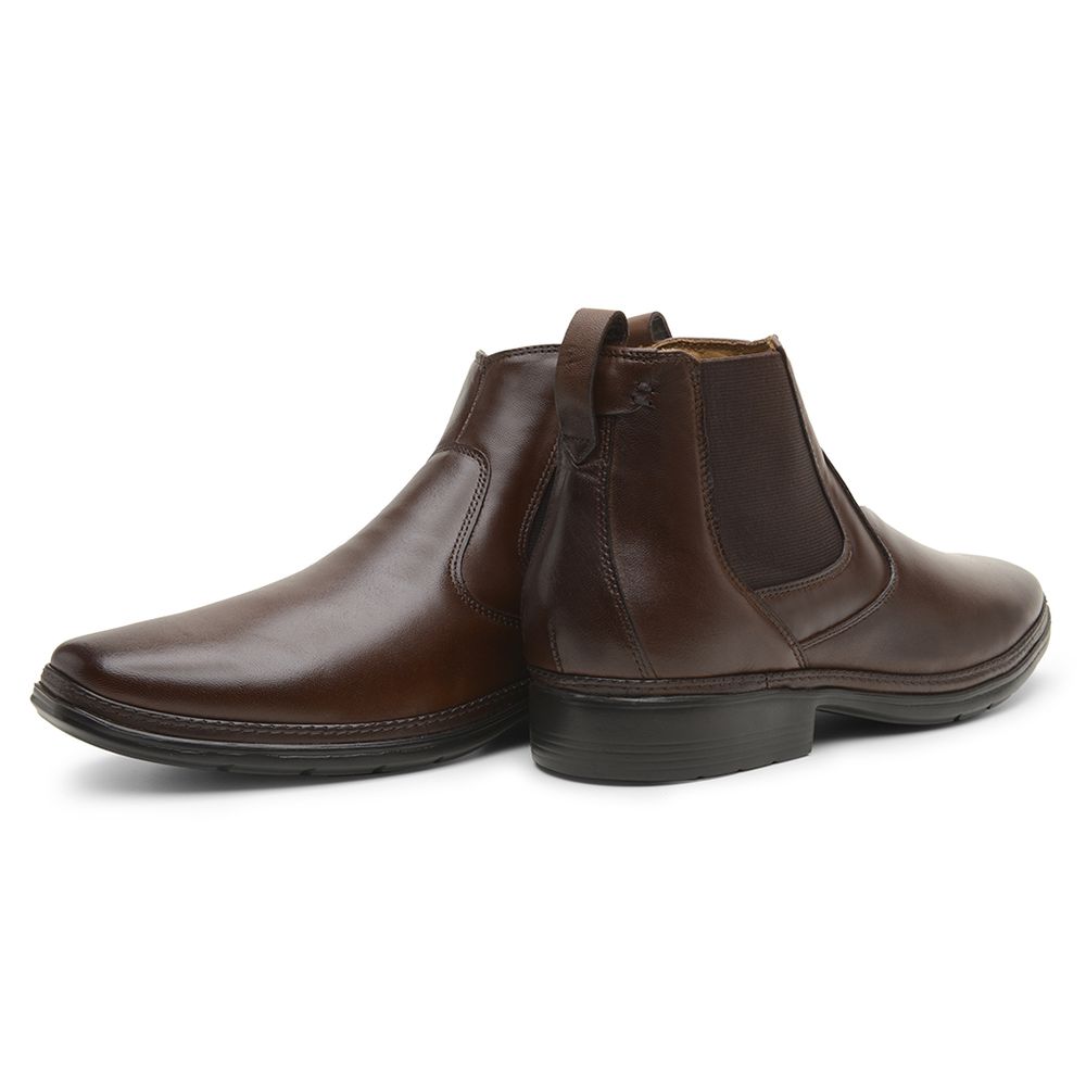Bota Masculina Conforto com Elástico 4914 Café
